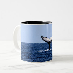 Tasse 2 Couleurs Baleine à bosse dans l'océan
