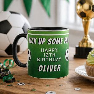 Tasse 2 Couleurs Ballon de Football Sports Enfants Anniversaire