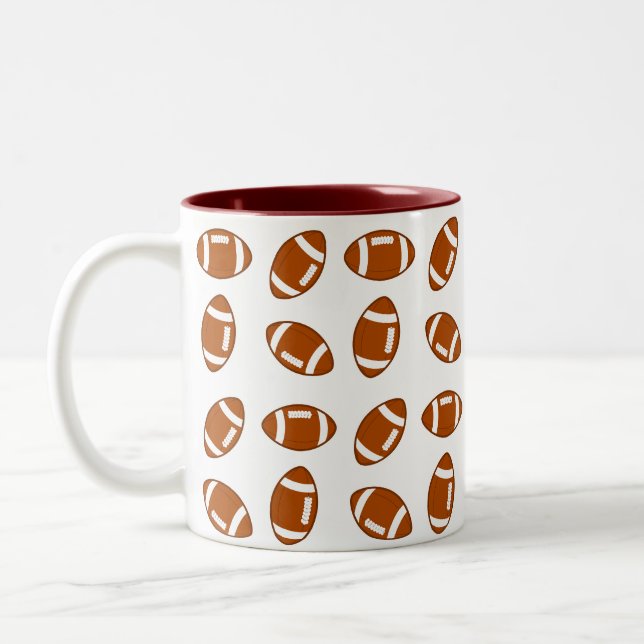 Tasse 2 Couleurs Ballons de football américain (Gauche)