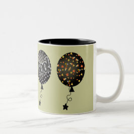 Tasse 2 Couleurs Ballons d'Halloween