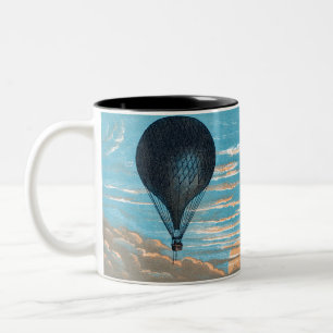 Tasse 2 Couleurs Balloon à air chaud vintage Retro View First Ballo