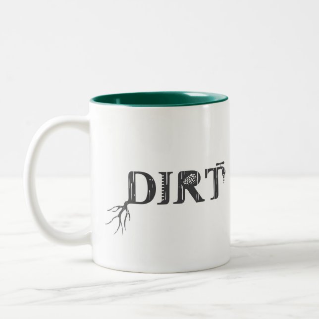 Tasse 2 Couleurs Ballot de saleté - agriculteur urbain fier (Gauche)