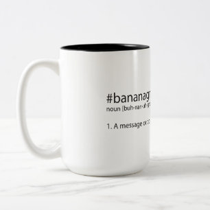 Tasse 2 Couleurs #bananagram défini