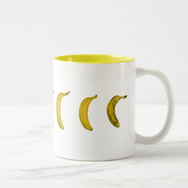 Tasse 2 Couleurs banane-planche à roulettes (Droit)