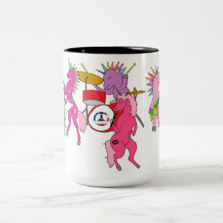 Tasse 2 Couleurs Bande de basculage de licorne