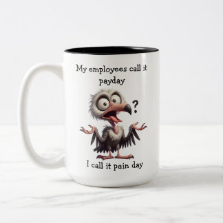 Tasse 2 Couleurs Bande de paie du bureau amusant