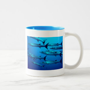 Tasse 2 Couleurs barracuda plongée mer profonde océan eau tropicale