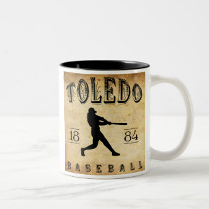 Tasse 2 Couleurs Base-ball 1884 de Toledo Ohio