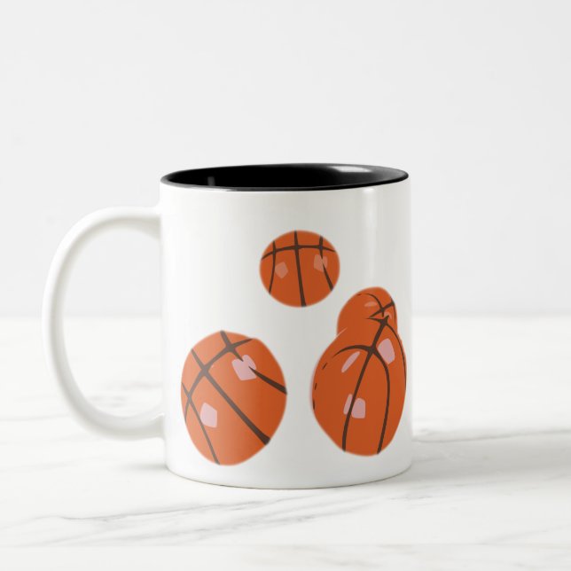Tasse 2 Couleurs Basket-ball (Gauche)