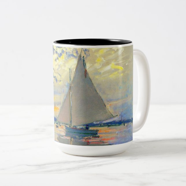 Tasse 2 Couleurs Bateau Monet au Petit-Gennevilliers (Devant droit)