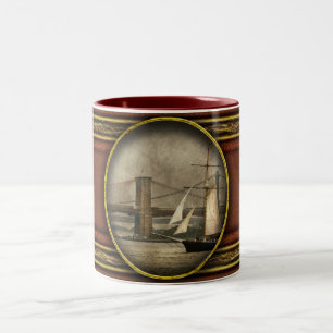 Tasse 2 Couleurs Bateau - Voile - Ville de Clipper