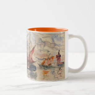 Tasse 2 Couleurs Bateaux de pêche à La Rochelle, c.1919-21