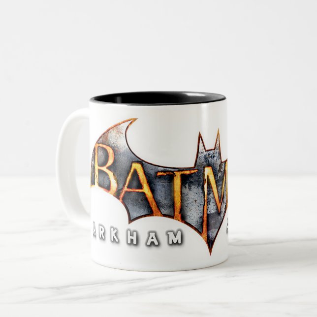 Tasse 2 Couleurs Batman : Arkham Asylum | Logo (Devant gauche)