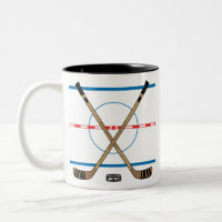 Bâtons de hockey et équipe de hockey sur glace du 