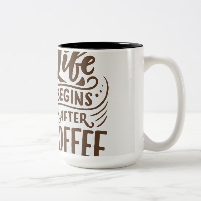 Tasse 2 Couleurs Batterie à café Good Vibes uniquement -Inspiration (Droit)