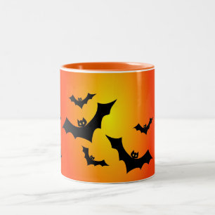 Tasse 2 Couleurs Battes de Halloween