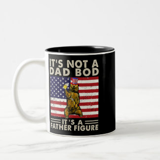 Tasse 2 Couleurs Bear Retro C'Est Pas Papa Bod C'Est Un Père Figure