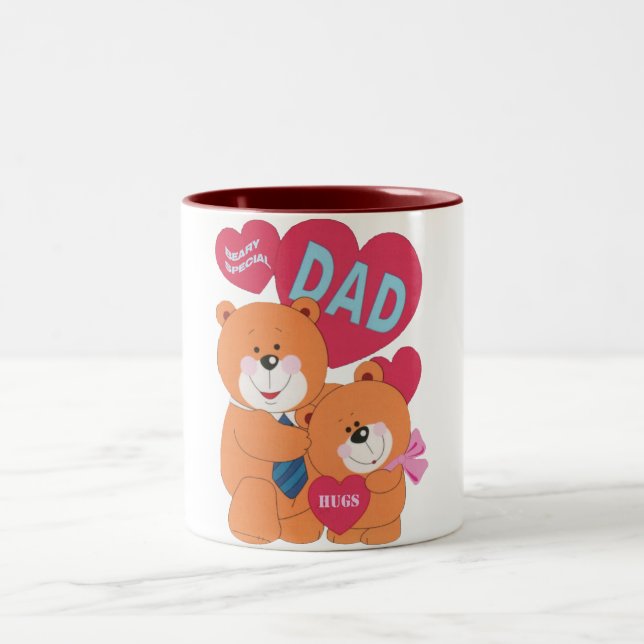 Tasse 2 Couleurs Beary Special Papa (Centre)