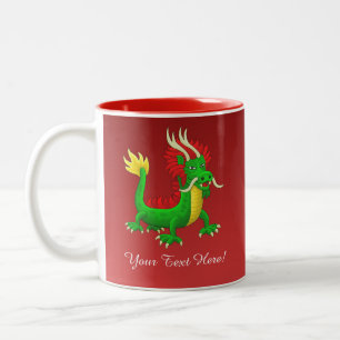 Tasse 2 Couleurs Beau dragon chinois