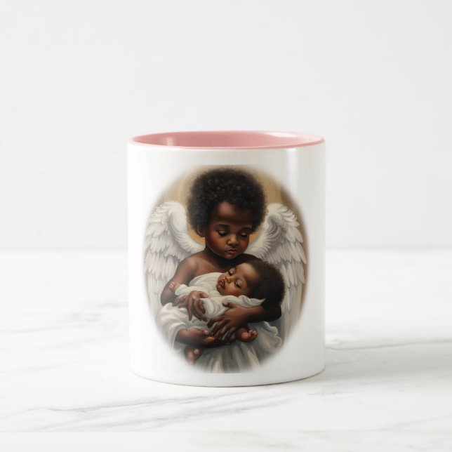 Tasse 2 Couleurs Bébé Anges (Centre)