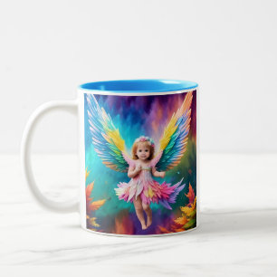 Tasse 2 Couleurs Bébé Bébé Ange ailes Art-38424