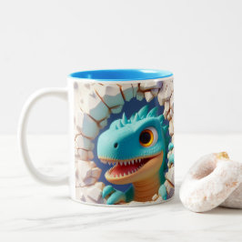 Tasse 2 Couleurs Bébé mignon Dinosaure chocolat chaud café Animaux