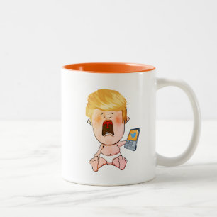 Tasse 2 Couleurs Bébé pleurant de Donald Trump