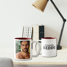 Tasse 2 Couleurs Beddu Bello Sicilienne/Italienne Belle Photo Guy