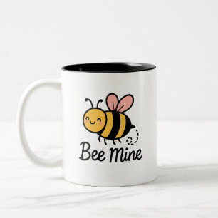 Tasse 2 Couleurs Bee Mine Cute Couple Vintage Design