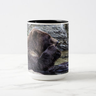 Tasse 2 Couleurs Bel ours gris Brown