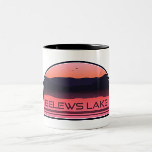 Tasse 2 Couleurs Belews Lake Caroline du Nord Sunrise rouge