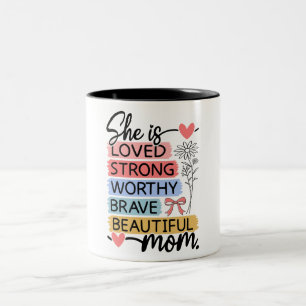 Tasse 2 Couleurs Belle Bonne Fête des Mères Maman