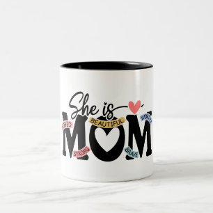 Tasse 2 Couleurs Belle Bonne Fête des Mères Maman