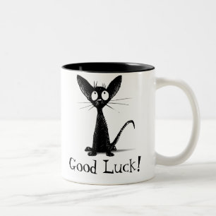 Tasse 2 Couleurs Belle Chat Noir