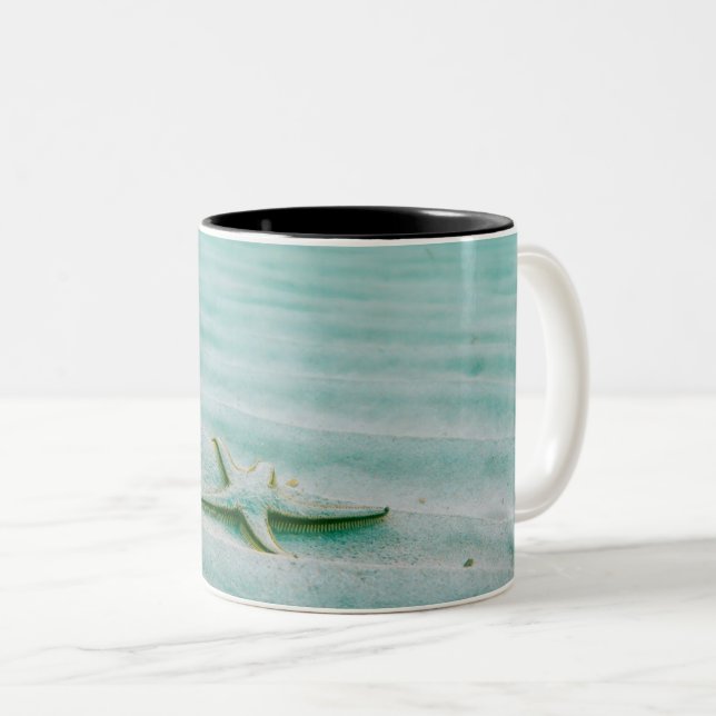 Tasse 2 Couleurs Belle Etoile de Mer (Devant droit)
