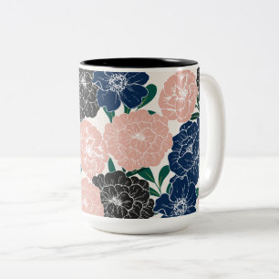 Tasse 2 Couleurs Belle Fleur tendance