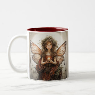 Tasse 2 Couleurs Belles fées habillées en rouge