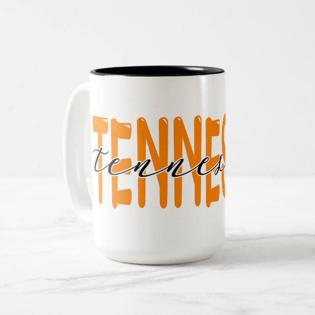 Tasse 2 Couleurs Bénévoles du Tennessee (Devant gauche)