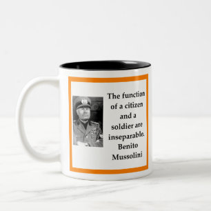 Tasse 2 Couleurs Benito Mussolini