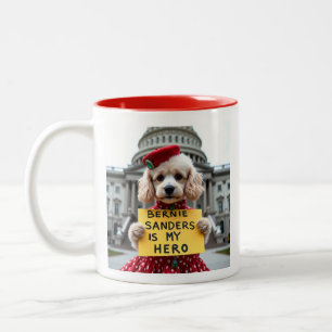 Tasse 2 Couleurs Bernie Sanders Est Mon Héros