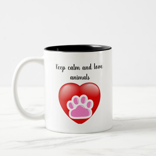 Tasse 2 Couleurs Best Dog Mom Ever (Gauche)