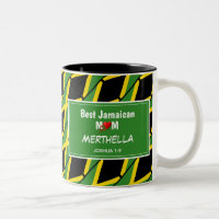 BEST JAMAÏCAIN MOM Personnalisé Jamaïque Drapeau