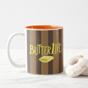 Tasse 2 Couleurs Beurre Vie Brown Grilles BG