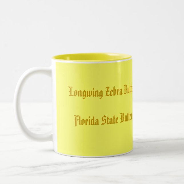 Tasse 2 Couleurs Beurre zèbre de Floride (Gauche)
