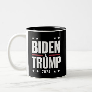 Tasse 2 Couleurs Biden Trump 2024 Élection Drôle Présidentiel Vice-