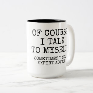 TASSE 2 COULEURS BIEN SÛR, JE ME PARLE À MOI-MÊME