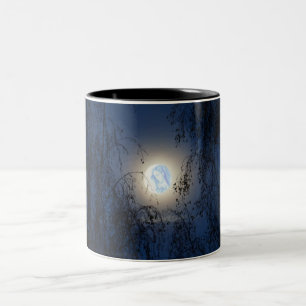 Tasse 2 Couleurs Bienheureuse Vierge Marie dans la forêt lune Lite