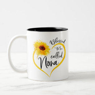 Tasse 2 Couleurs Bienheureux d'être appelé don de tournesol
