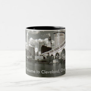 Tasse 2 Couleurs Bienvenue à Cleveland, Ohio !