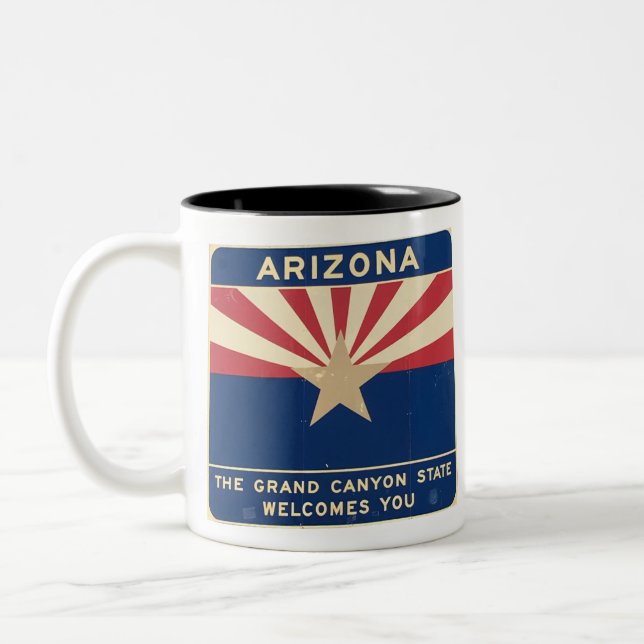 Tasse 2 Couleurs Bienvenue en Arizona (Gauche)